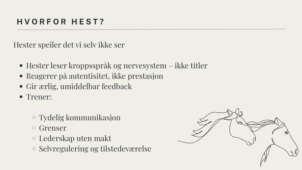 Hest i bedrift
