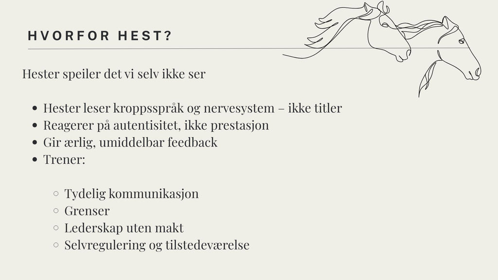 Hest i bedrift