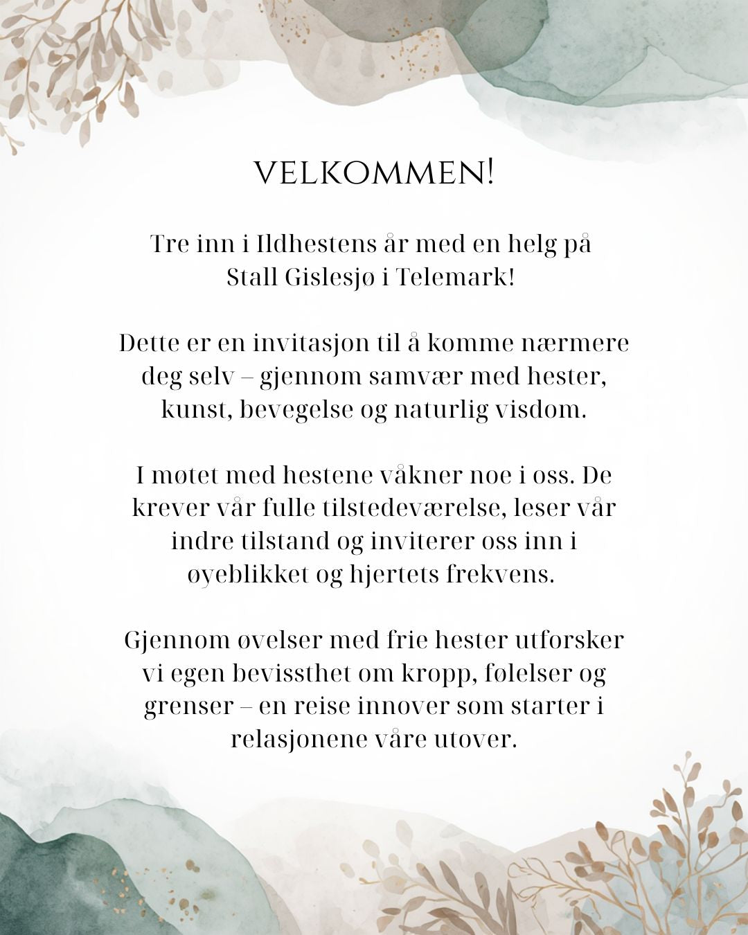 Retreat - Healing Arts and Horses