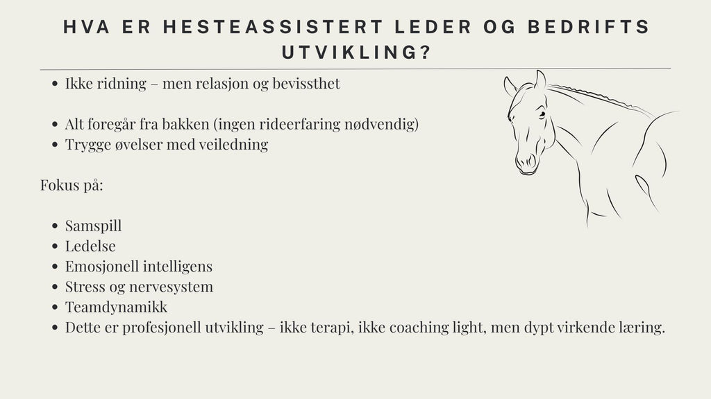 Hest i bedrift